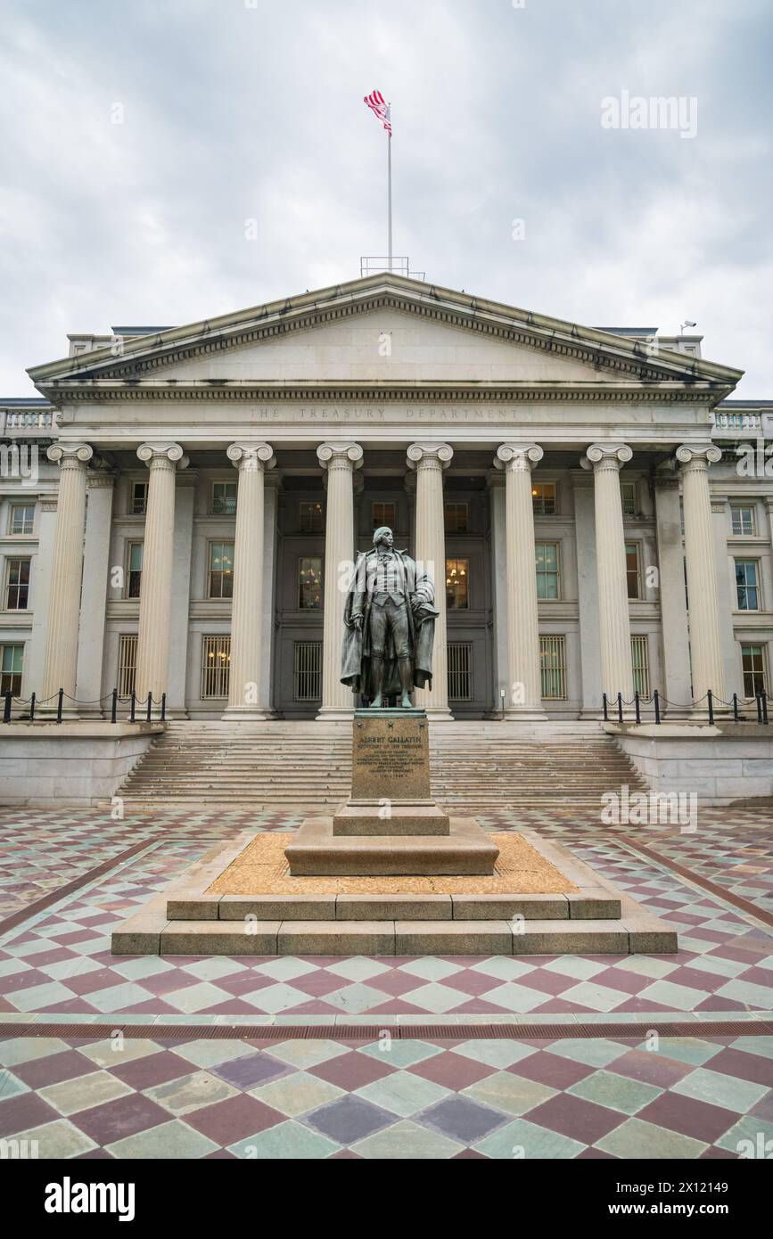 Le Département du Trésor des États-Unis à Washington D.C. (États-Unis) Banque D'Images