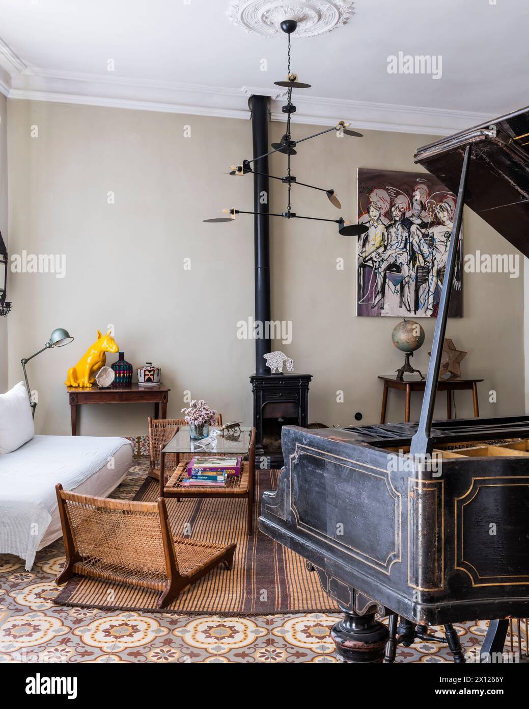 Mimi Calpe, villa de luxe française des années 1950 et hôtel à Tanger, Maroc Banque D'Images