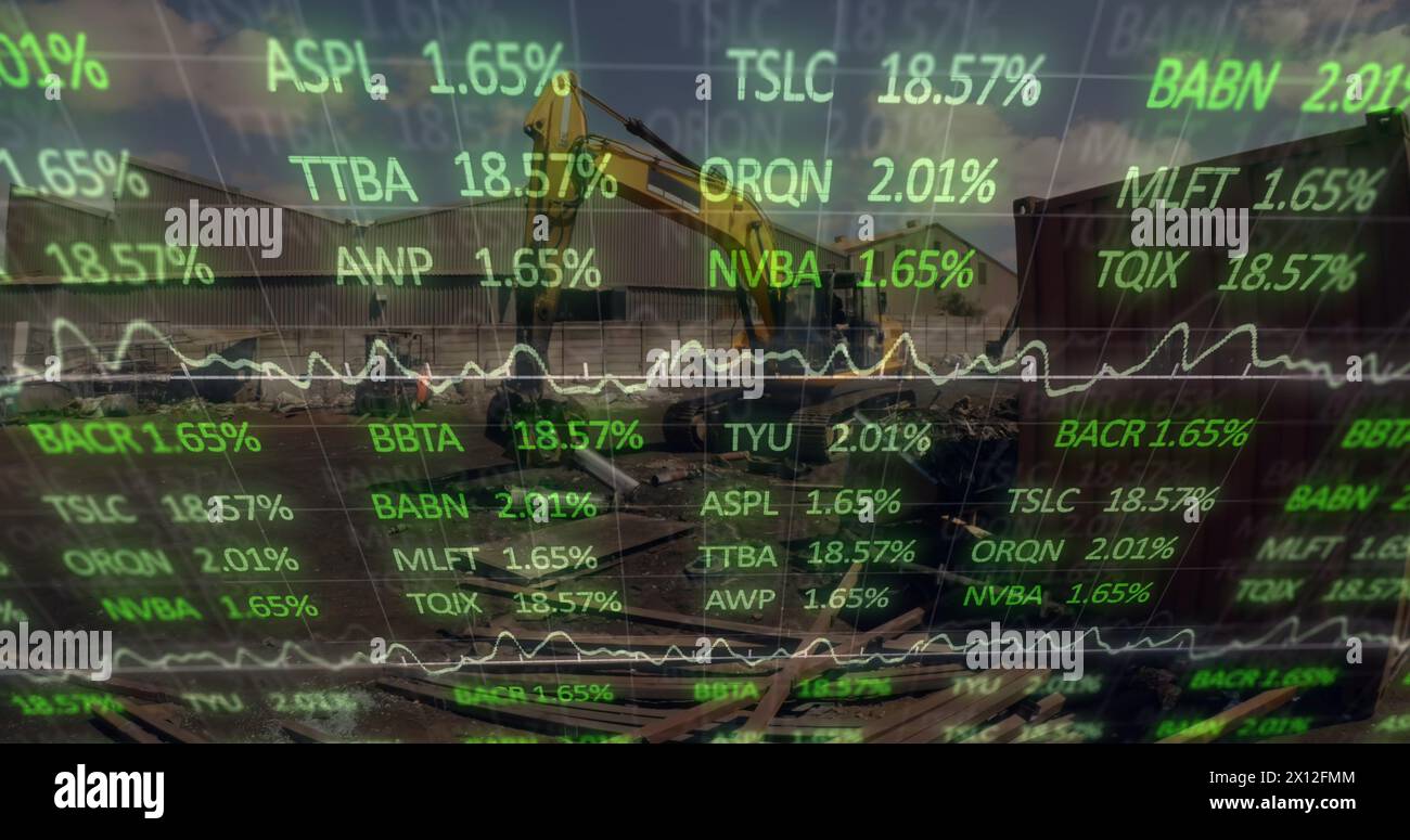 Image du traitement des données sur vidage des ordures Banque D'Images