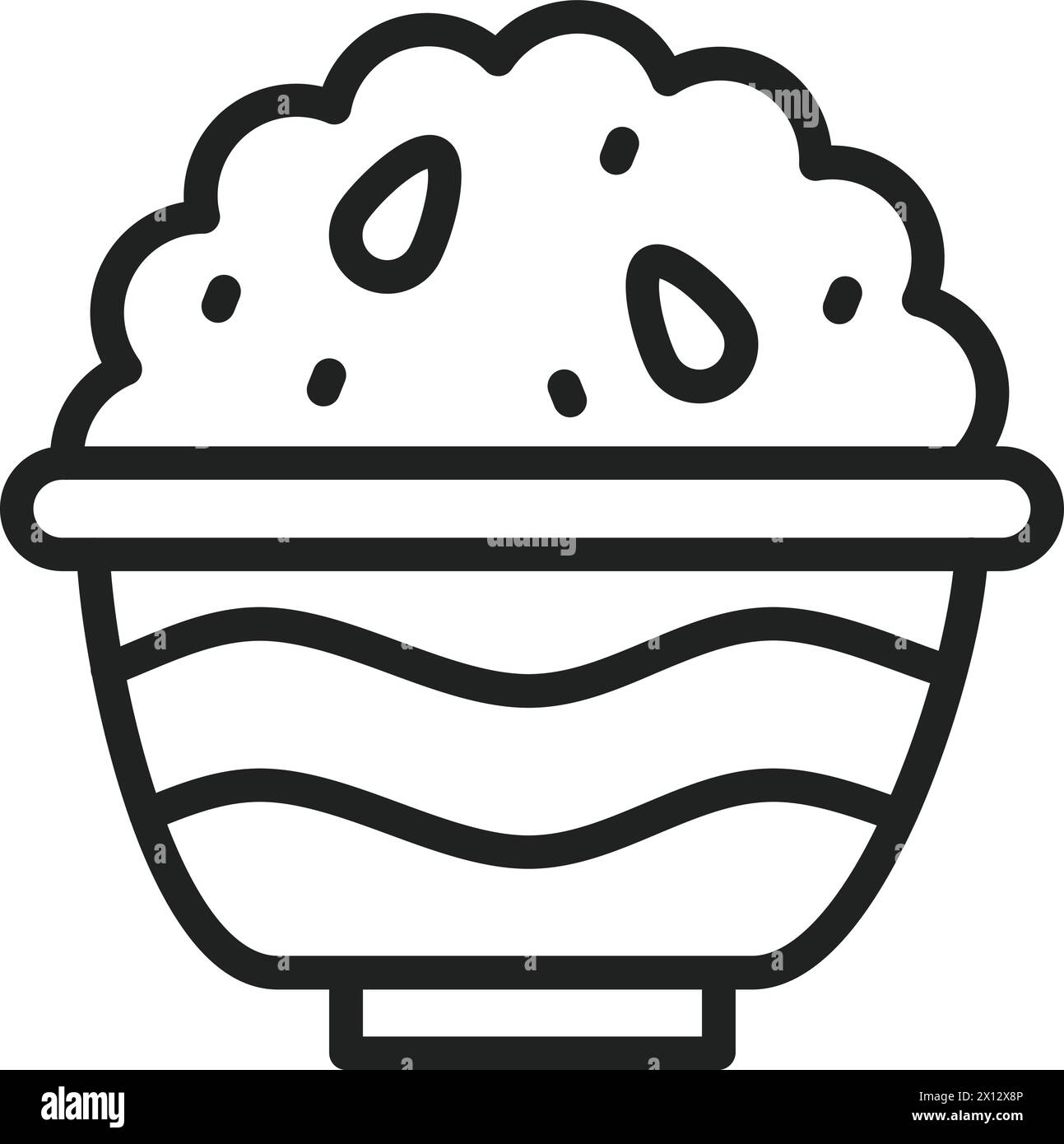 Image vectorielle d'icône Phirni. Convient pour les applications mobiles, les applications Web et les supports d'impression. Illustration de Vecteur