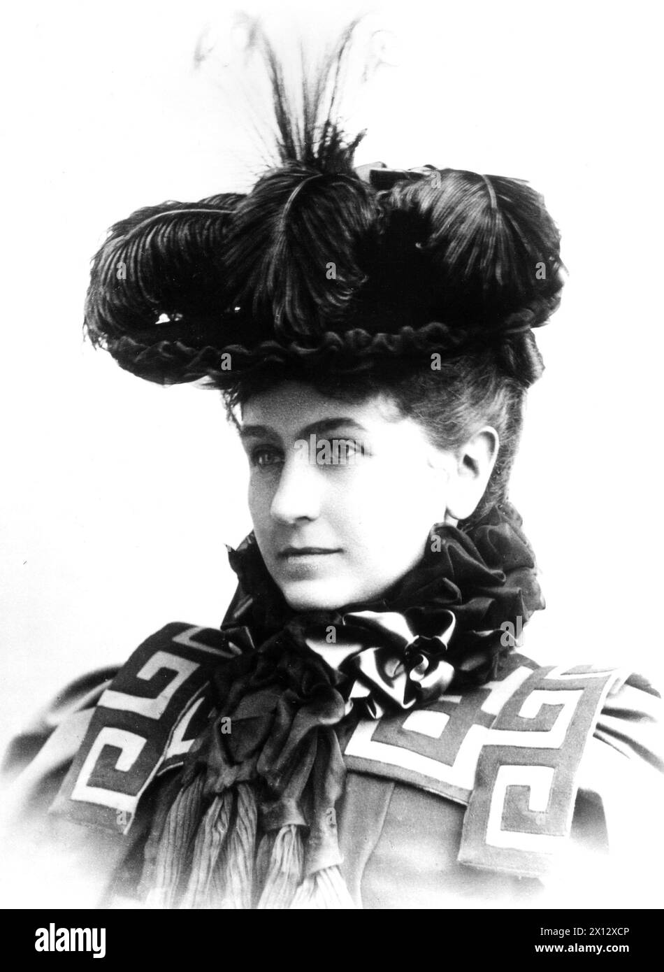 Portrait de Katharina Schratt, actrice au Palais Royal. Elle est décédée le 17 avril 1940 à l'âge de 86 ans. La photo montre Shratt au moyen âge. - 19000101 PD3797 - Rechteinfo : droits gérés (RM) Banque D'Images