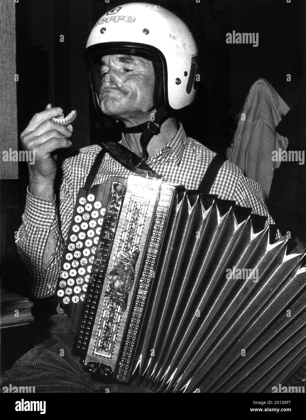 Lofer près de Salzbourg - un comédien local se produit le 28 novembre 1986. - 19861128 PD0010 - Rechteinfo : droits gérés (RM) Banque D'Images