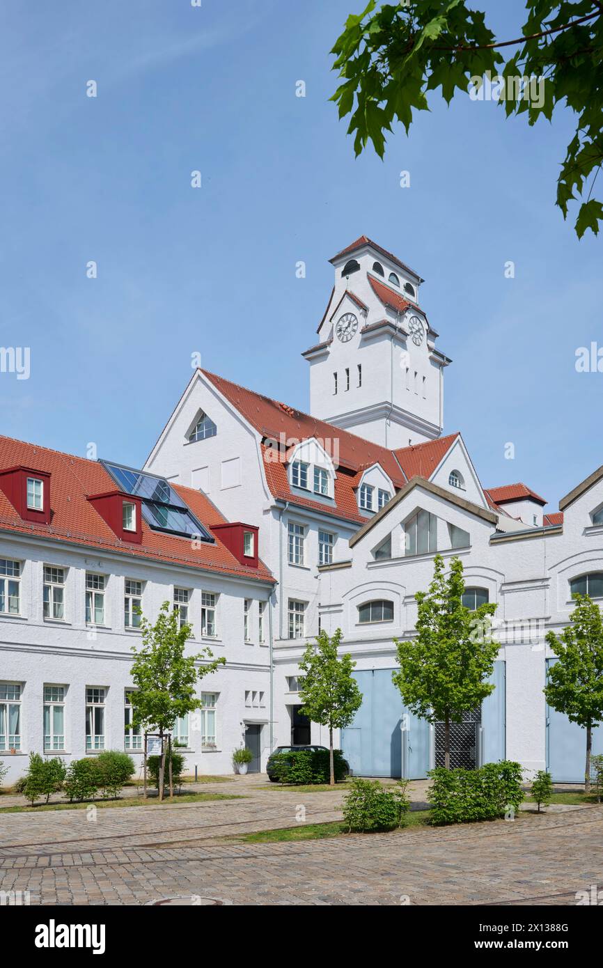 Nürnberg, frisch renoviertes ehemaliges Straßenbahndepot Muggenhof Banque D'Images