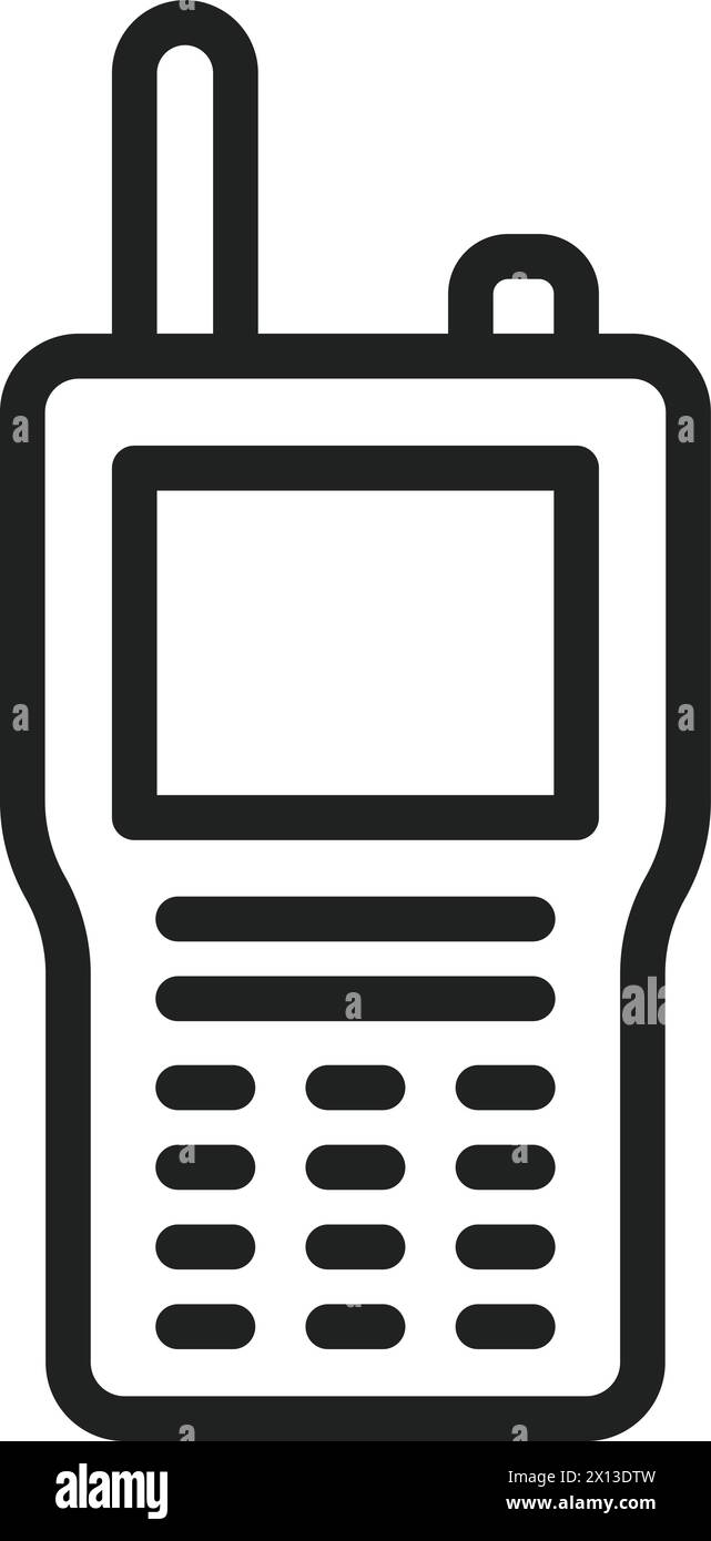 Image vectorielle d'icône de talkie-walkie. Illustration de Vecteur