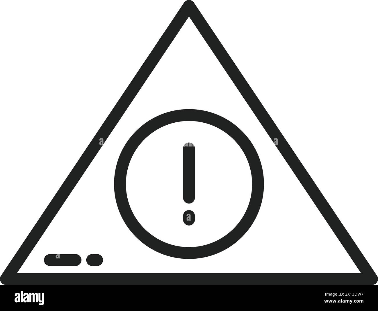 Image vectorielle de l'icône d'avertissement. Illustration de Vecteur
