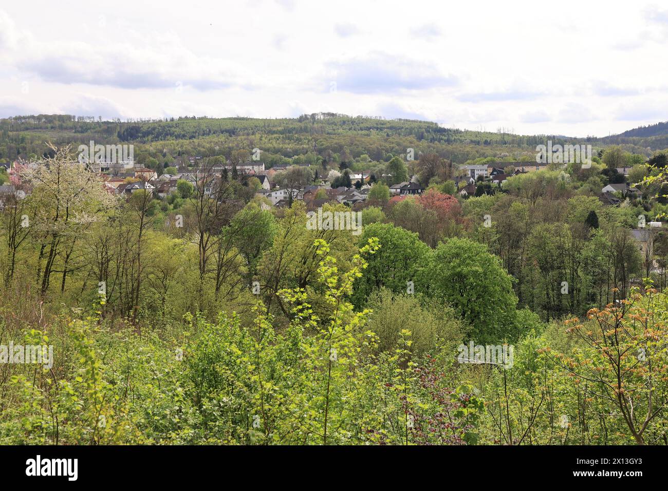 Schöner Frühlingstag im Felsenmeer à Hemer im Sauerland Banque D'Images