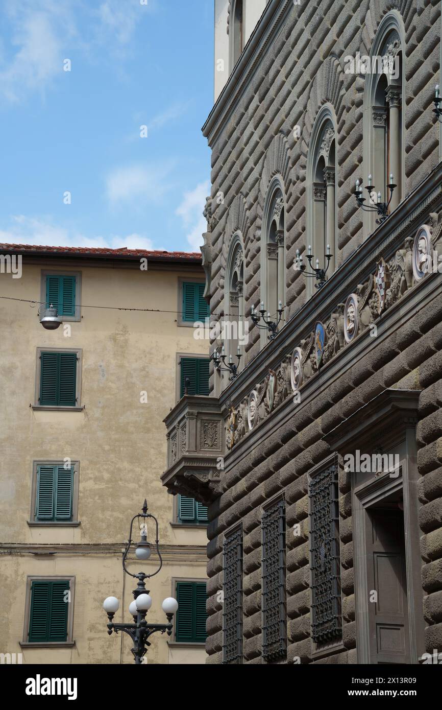 Bâtiments de Pistoia, ville historique de Toscane, Italie Banque D'Images