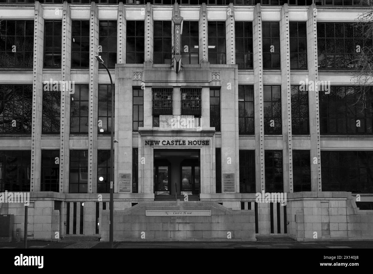 The New Castle House sur le canal de Nottingham et Beeston, Castle Wharf, Waterfront area of Nottingham City, Nottinghamshire, Angleterre, Royaume-Uni Banque D'Images