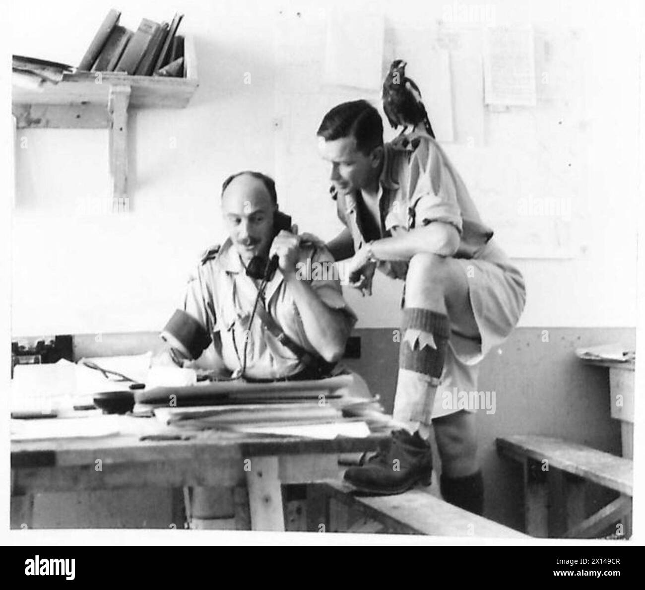 En 1940-1947, Myrtle visite la salle des ordonnés sud-africains dans le cadre des opérations de l'armée britannique en Afrique du Nord et au moyen-Orient. Banque D'Images