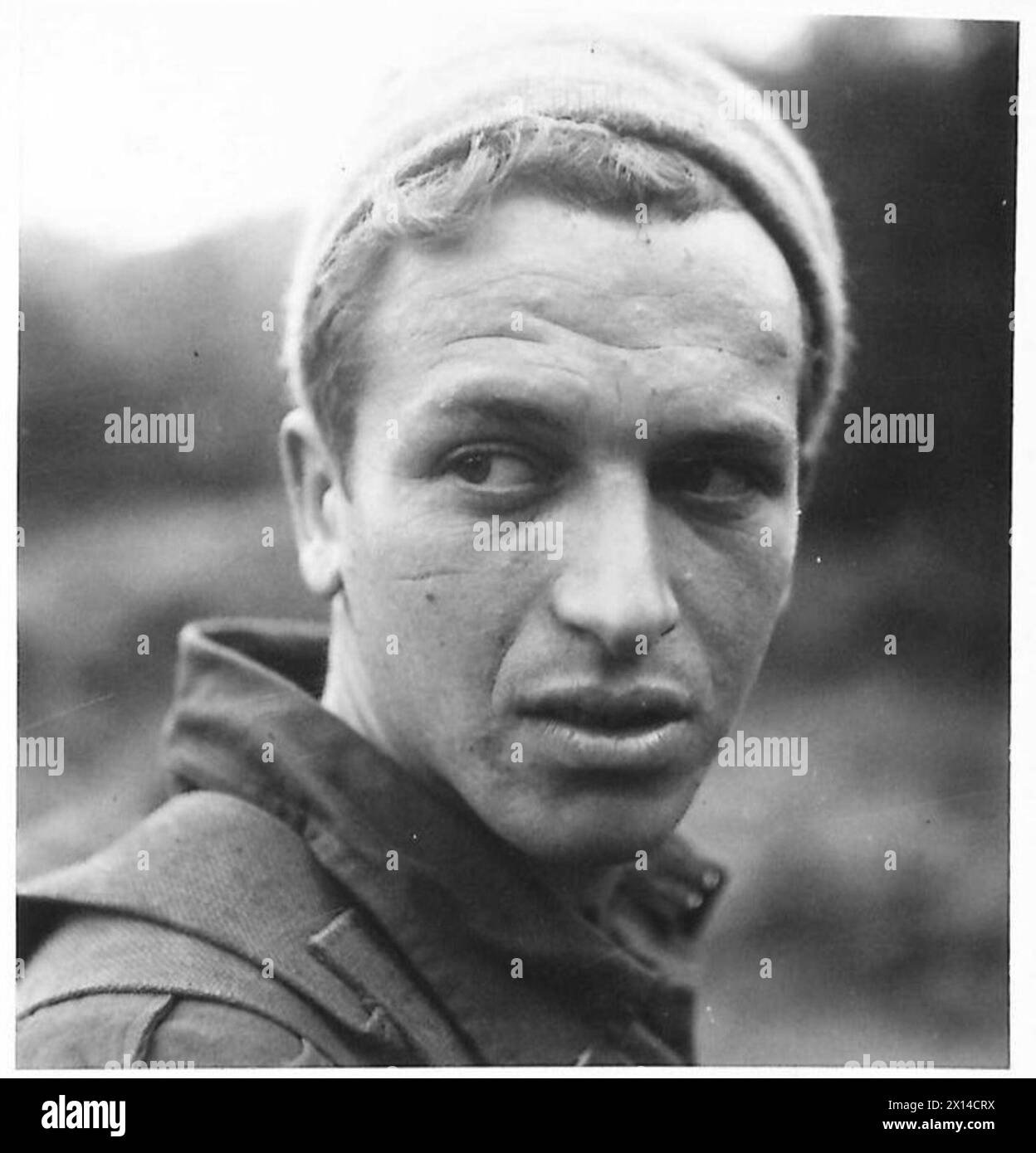 Des soldats commando français libres mènent des exercices d'entraînement dans un dépôt de commando, y compris des études rapprochées des techniques et des procédures. Banque D'Images