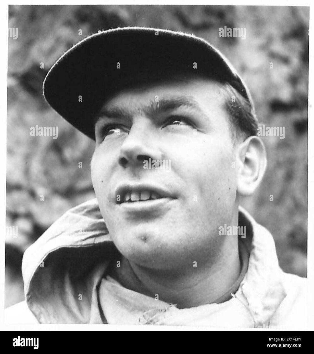 Le sergent J. Hillier, ingénieur de Bristol, sert dans l'unité connue sous le nom de Green Devils de l'armée britannique. Banque D'Images