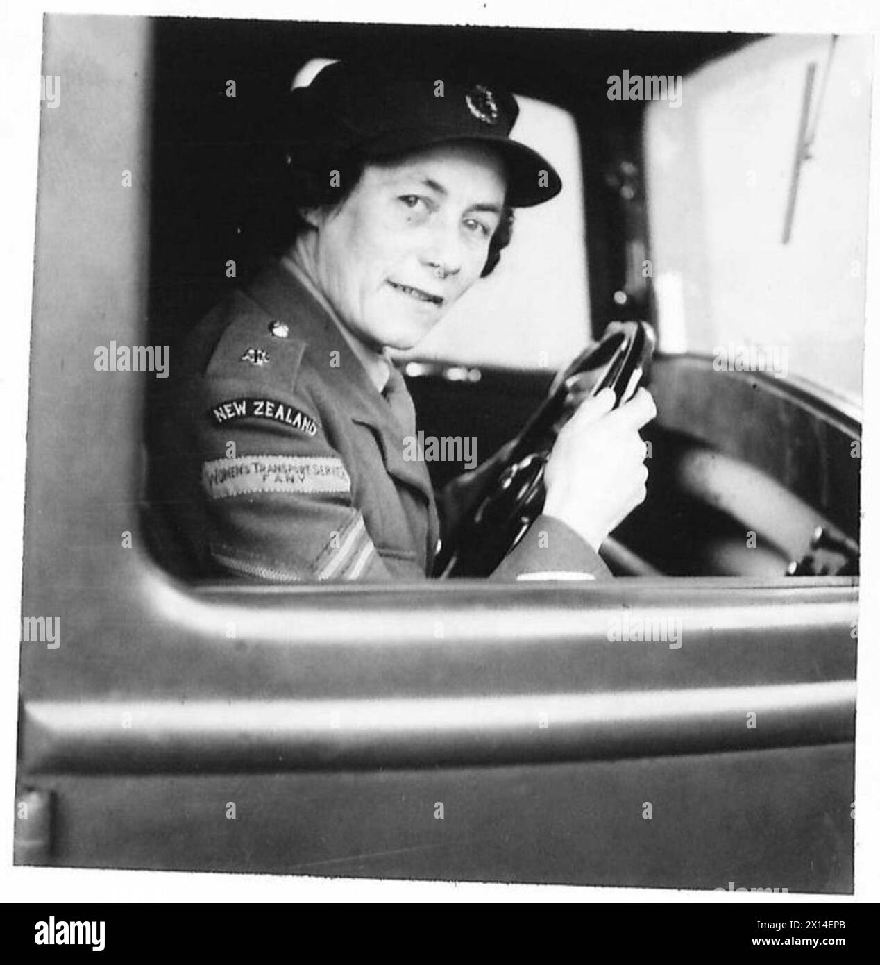 Le caporal M. Swabey d'Otaki, Wellington, Nouvelle-Zélande, sert dans les quatre Empire ATS de l'armée britannique. Banque D'Images
