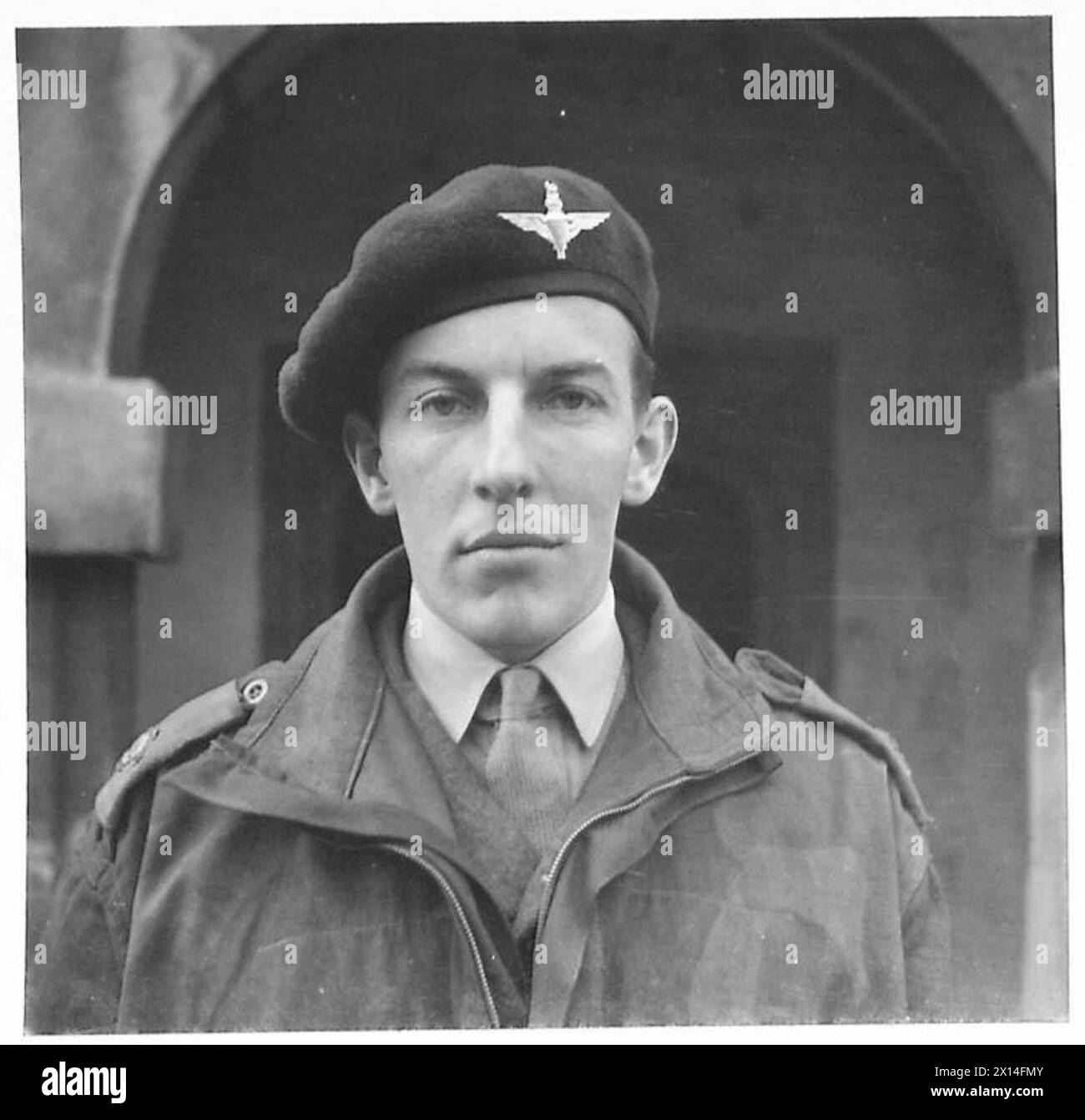 Le major A.D. Tatham Warter a servi comme officier commandant le 2e bataillon de parachutistes, dirigeant les opérations aéroportées et l'entraînement militaire. Banque D'Images