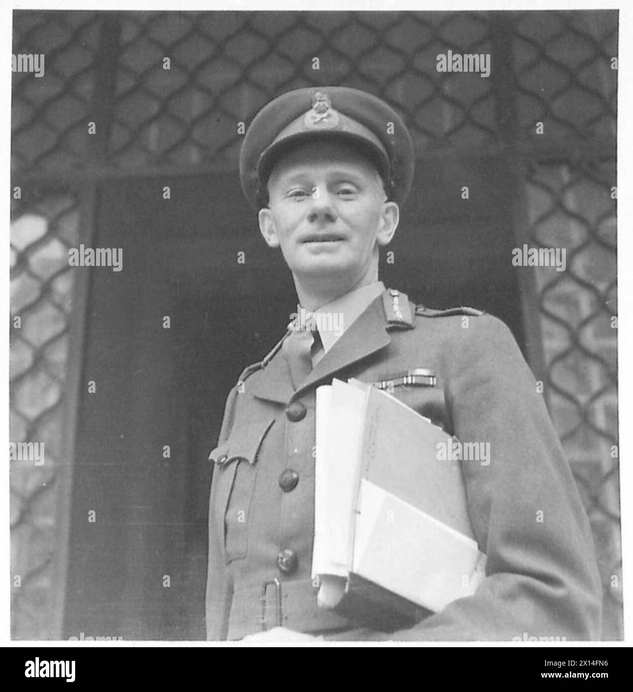L'officier de liaison en chef sud-africain a servi dans l'armée britannique en Afrique du Nord et au moyen-Orient entre 1940 et 1947, coordonnant les opérations militaires. Banque D'Images