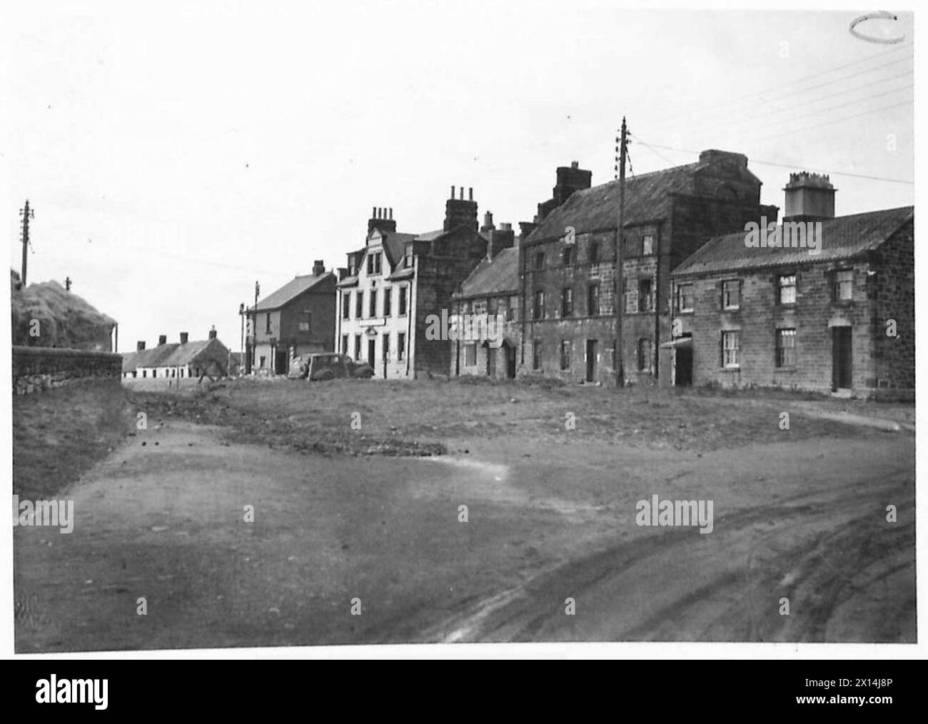 CAMOUFLAGE - emplacements à Hartley, près de Whitley Bay, School of Camouflage, 10e corps de l'armée britannique Banque D'Images