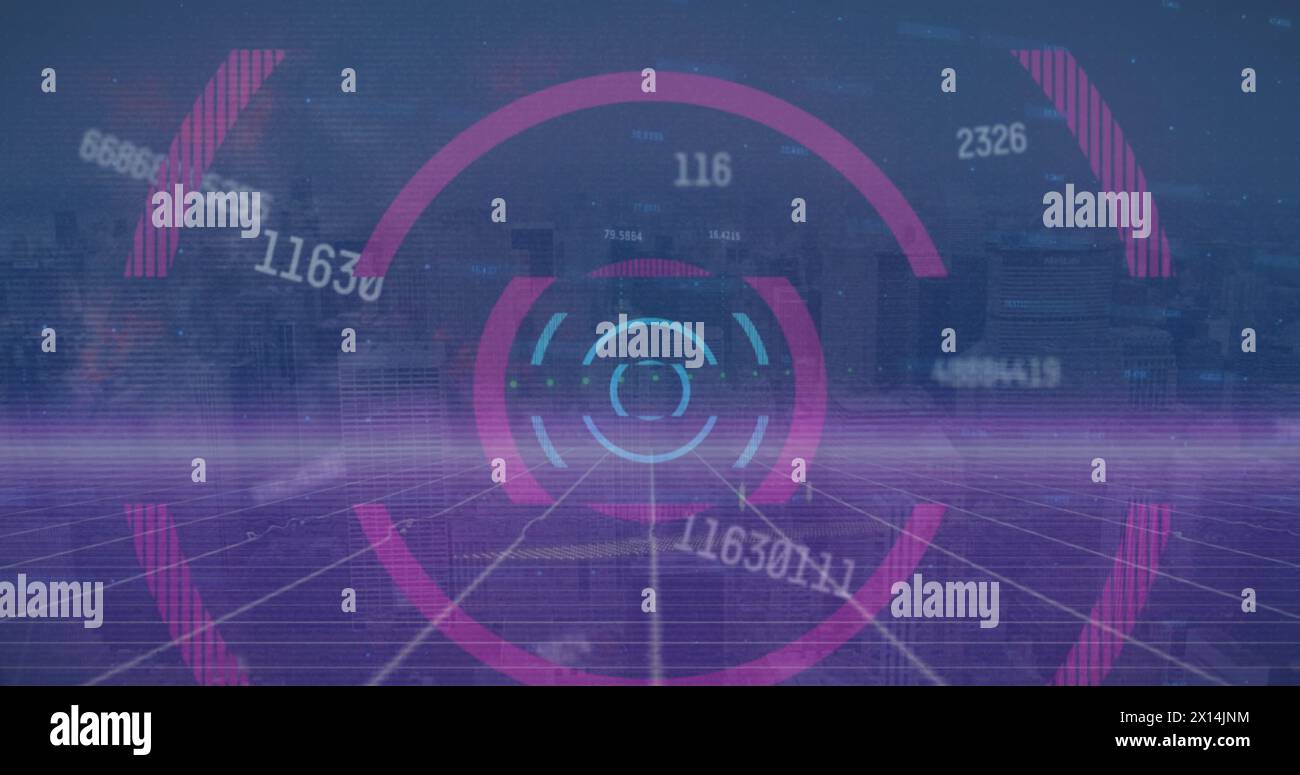 Image des nombres et du traitement des données Banque D'Images