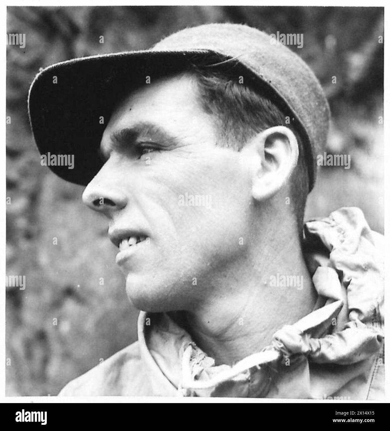 Le soldat J. Morgan de Liverpool, auparavant dans la marine marchande, a servi dans l'armée britannique et a été surnommé les « Devils verts ». Banque D'Images