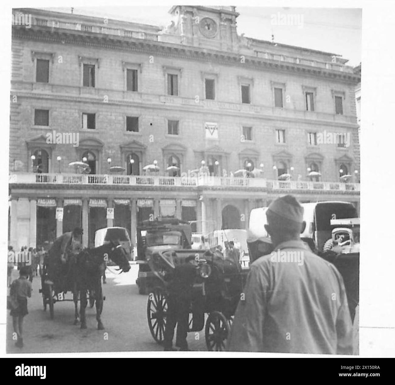 Le bâtiment du Y.M.C.A. Centenary Club à Rome sert d'installation récréative et sociale pour le personnel et les membres de la communauté. Banque D'Images