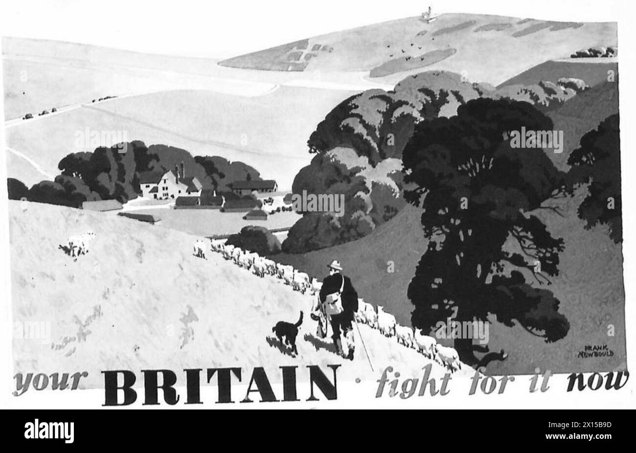 Affiche intitulée 'Your Britain, Fight for It' créée par F. Newbould pour l'armée britannique. Banque D'Images