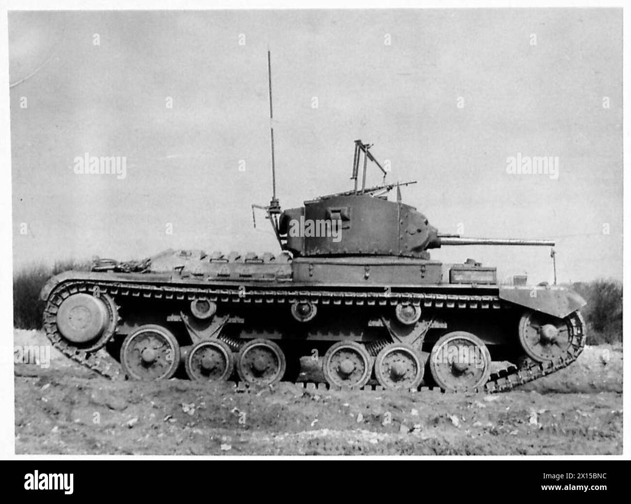 Le char d'infanterie Mk. III Valentine est présenté dans le cadre de la série d'équipements blindés de l'armée britannique. Banque D'Images