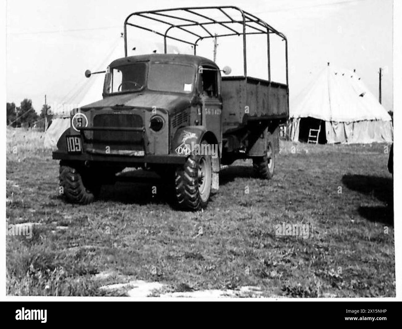 ÉQUIPEMENT DE DIVISION AÉROPORTÉ - camion Bedford de 3 tonnes, armée britannique Banque D'Images