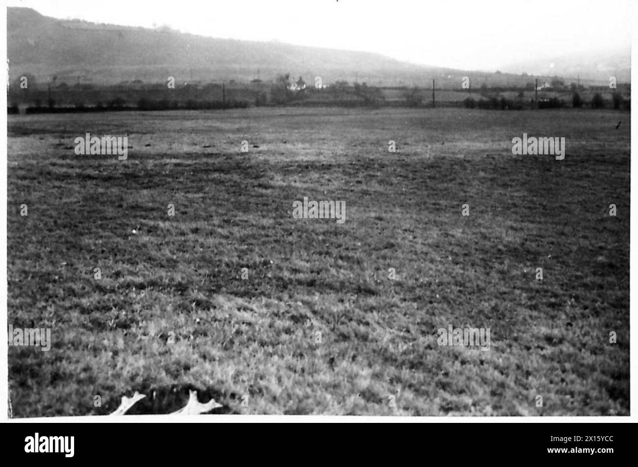 Photographies des lignes d'ARRÊT dans le sud du pays de Galles, près de Cardiff et Swansea, illustrant le camouflage défensif par l'armée britannique. Banque D'Images