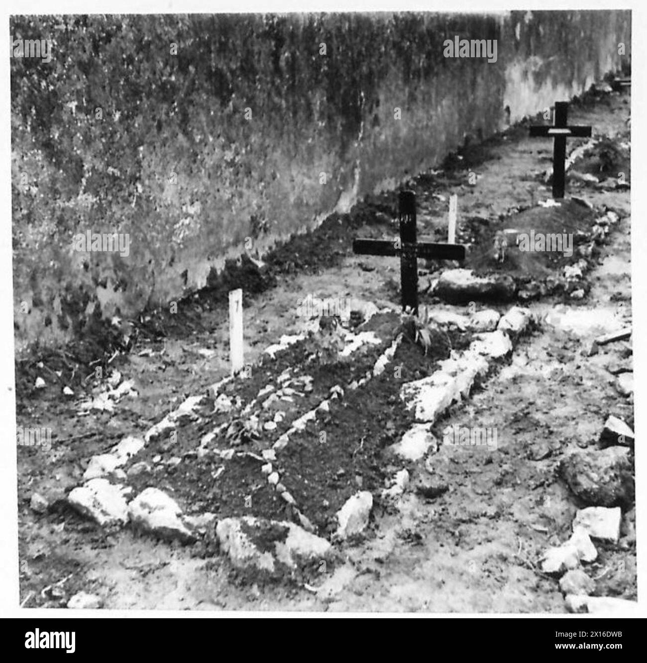 Tombe du chauffeur J.R. Taylor, R.A.S.C., tué au combat le 23 janvier 1943, dans un cimetière pour le personnel de l'Army film photo Unit en Afrique du Nord, dans l'armée britannique Banque D'Images