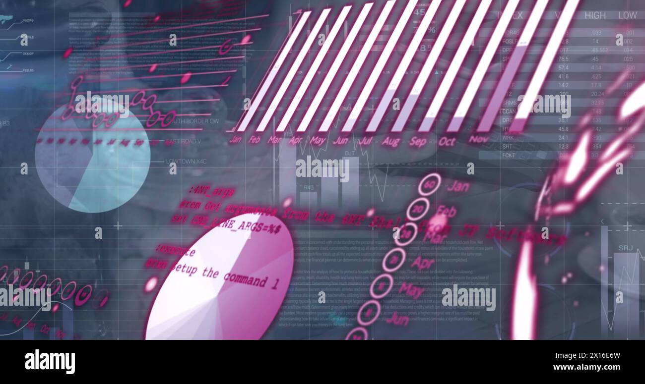 Image des statistiques et du traitement des données Banque D'Images