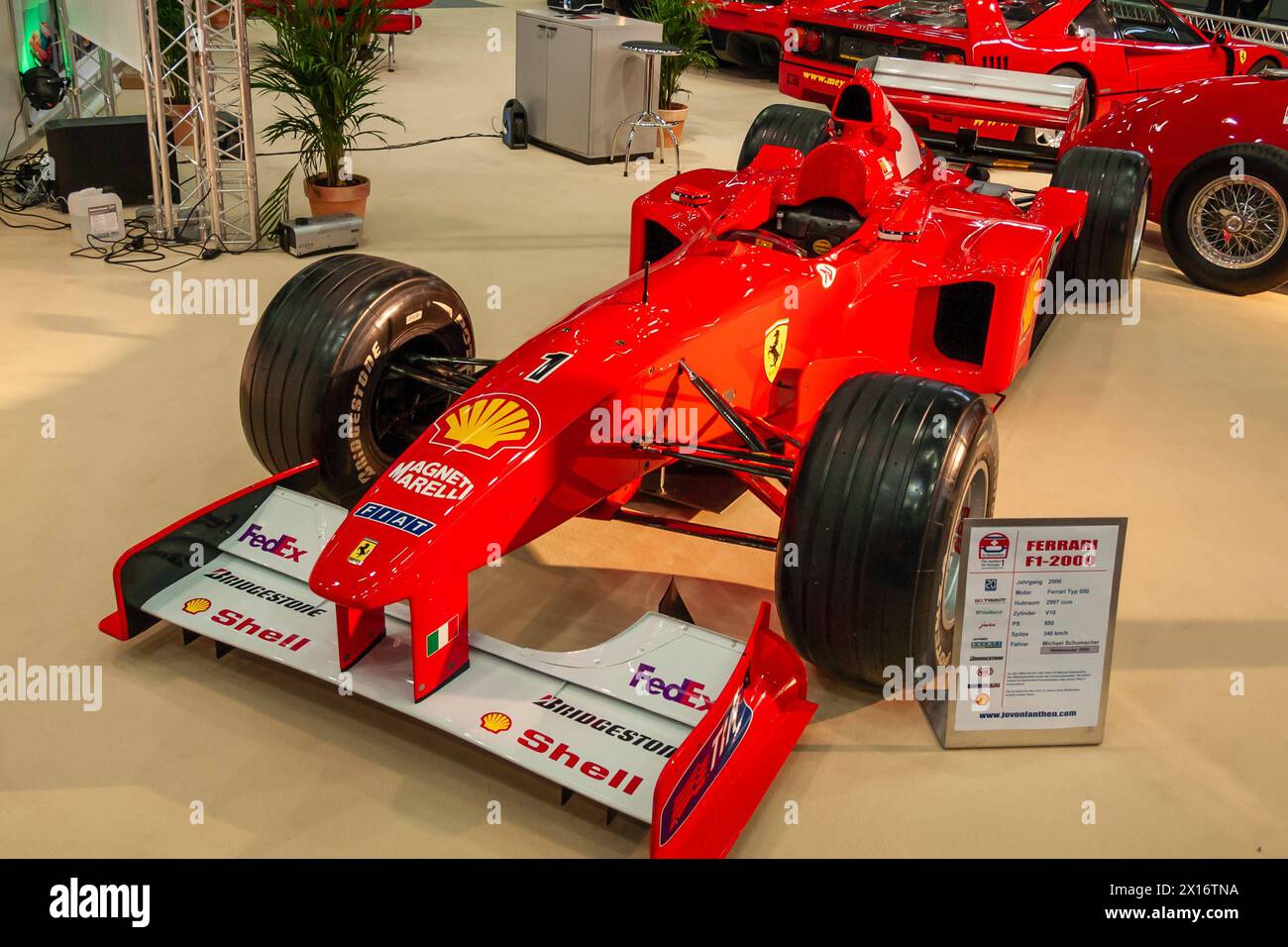 vienne, autriche, 12 janvier 2007, salon luxus, ferrari f1-2000 formule 1 voiture de michael schumacher *** wien, österreich, 12. januar 2007, salon luxus de l'automobile, ferrari f1 2000 formel eins rennwagen von michael schumacher Copyright : xx Banque D'Images