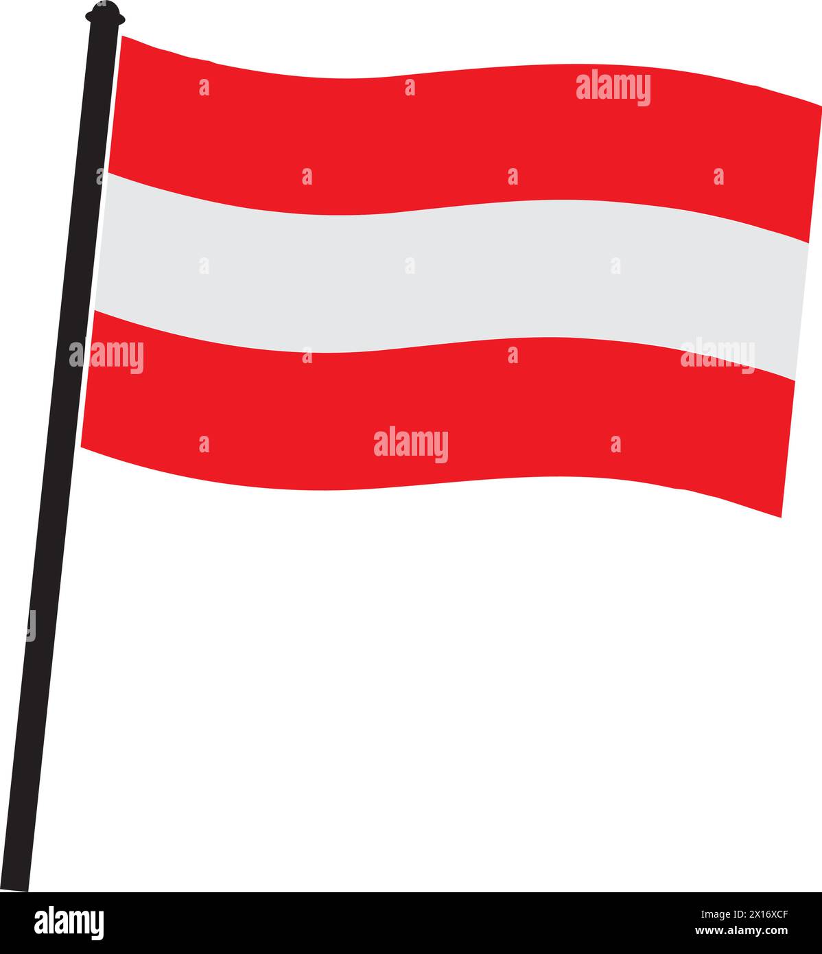 Conception d'illustration vectorielle de drapeau de pays autrichien Illustration de Vecteur