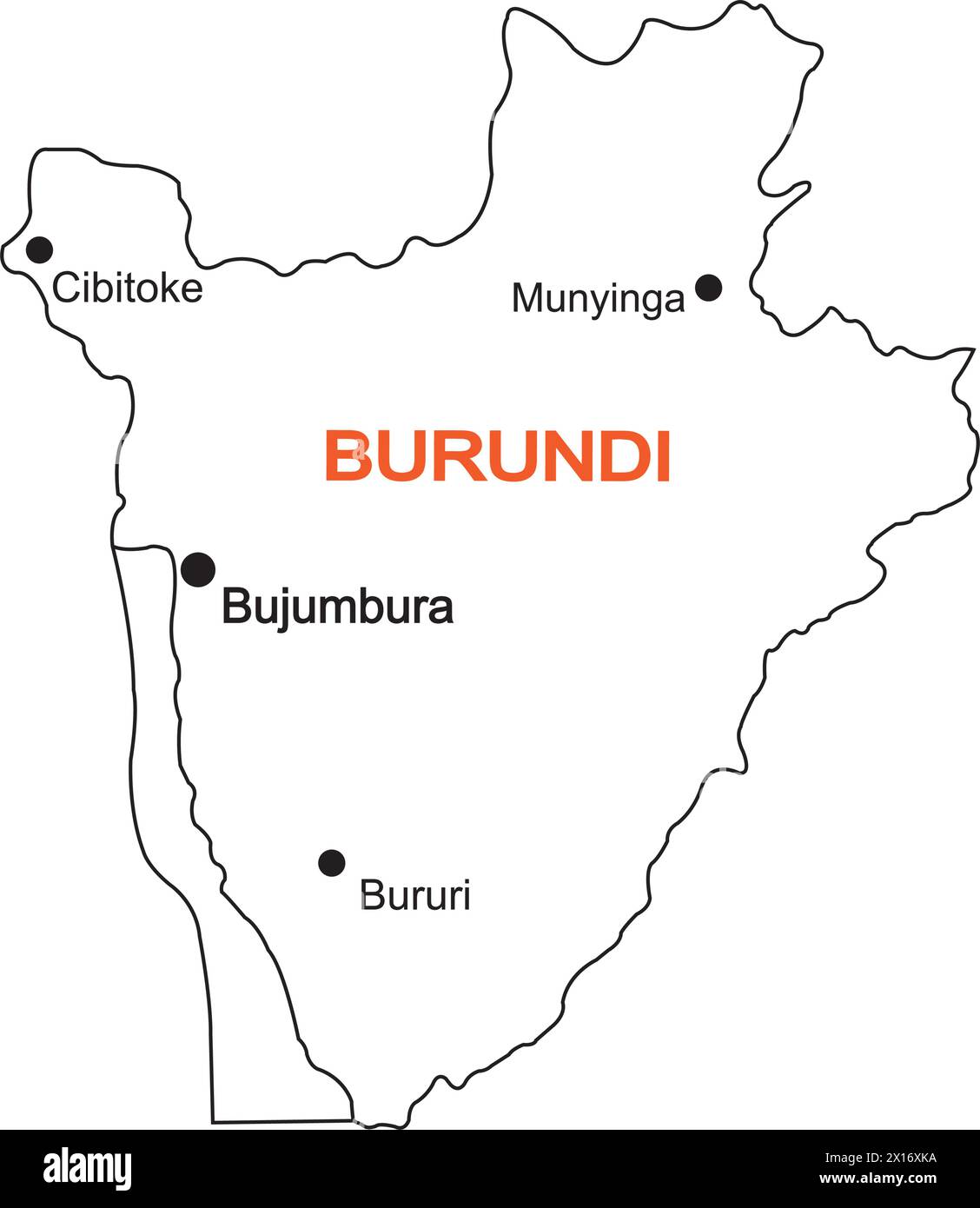 Carte du Burundi, fond de conception d'illustration vectorielle Illustration de Vecteur