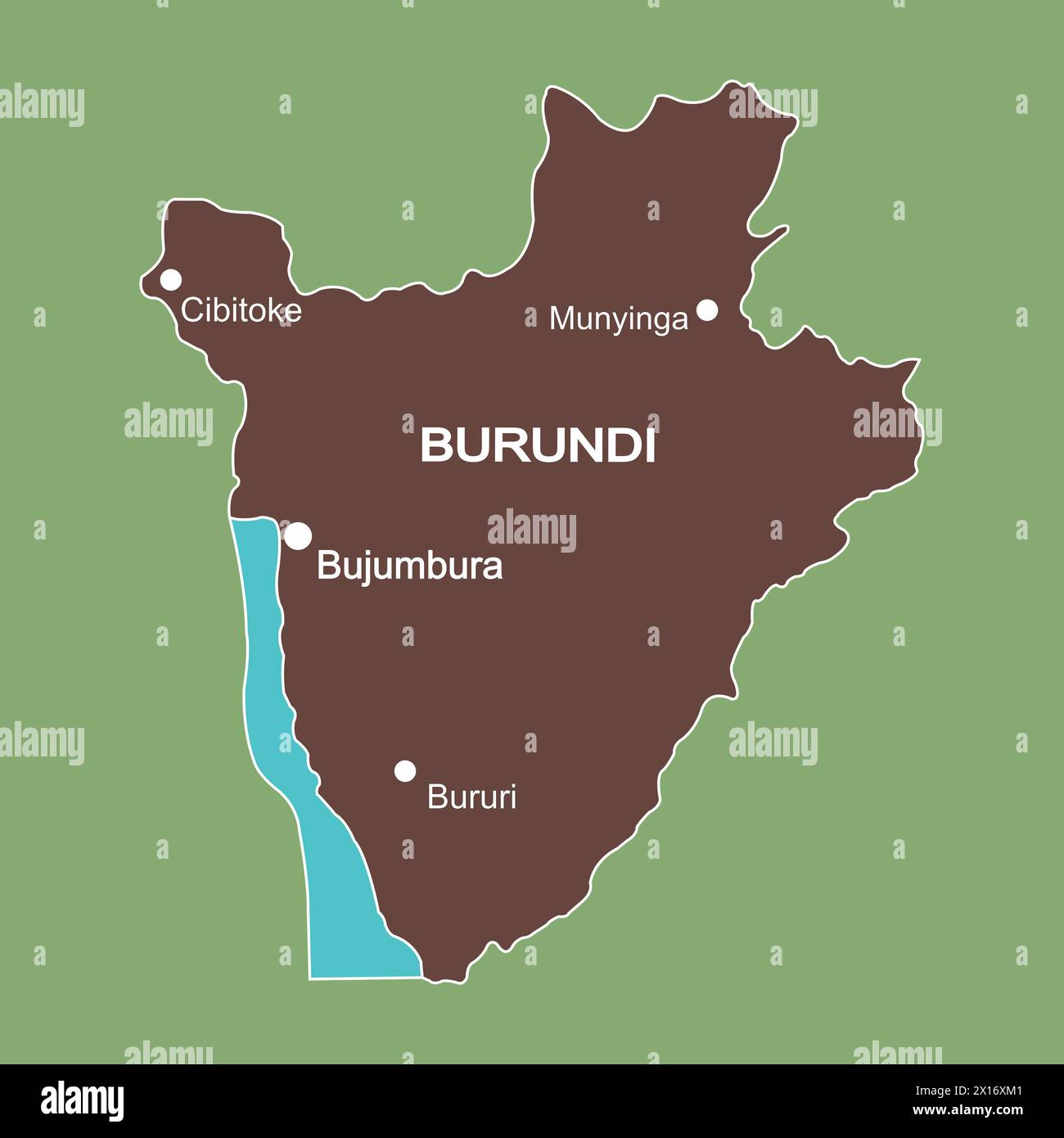 Carte du Burundi, fond de conception d'illustration vectorielle Illustration de Vecteur