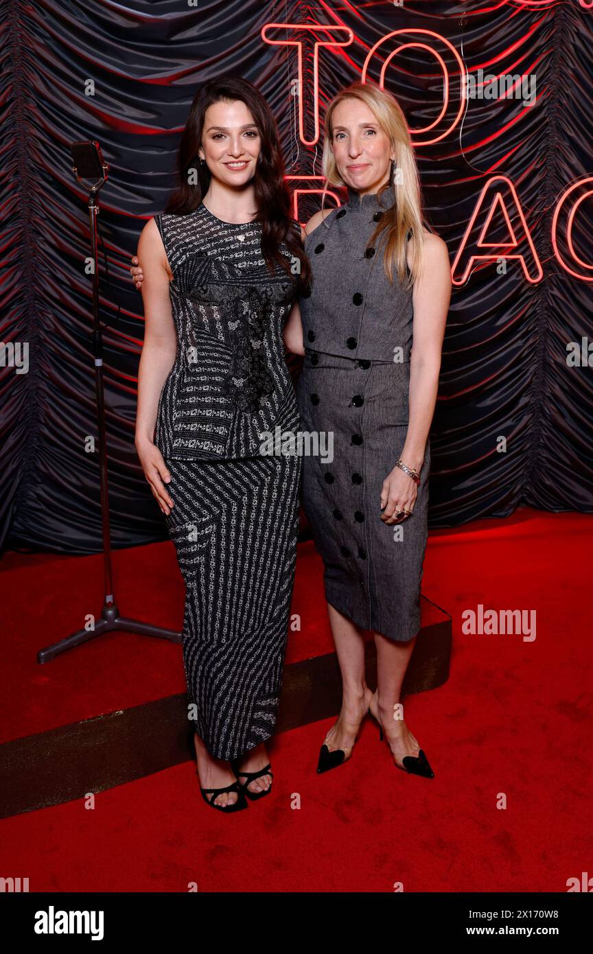 Marisa Abela und Sam Taylor-Johnson beim exclusivité projection des Kinofilms 'Back to Black' in der Astor Filmlounge, 04.04.2024 Banque D'Images