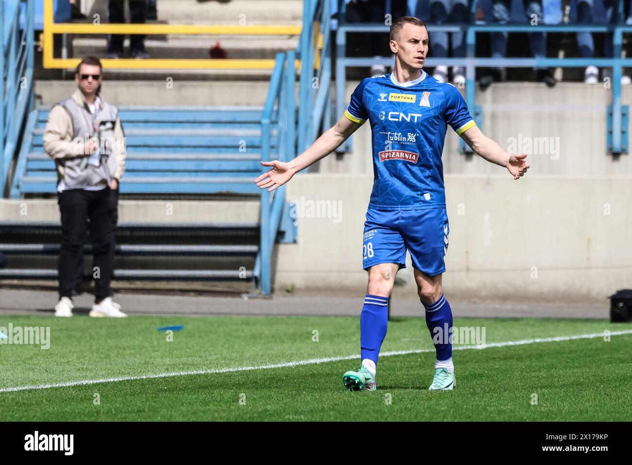 04.07.2024 Cracovie Pologne, Football Fortuna 1 Liga 2023/2024, Wisla Krakow - Motor Lublin op : Pawel Stolarski Banque D'Images