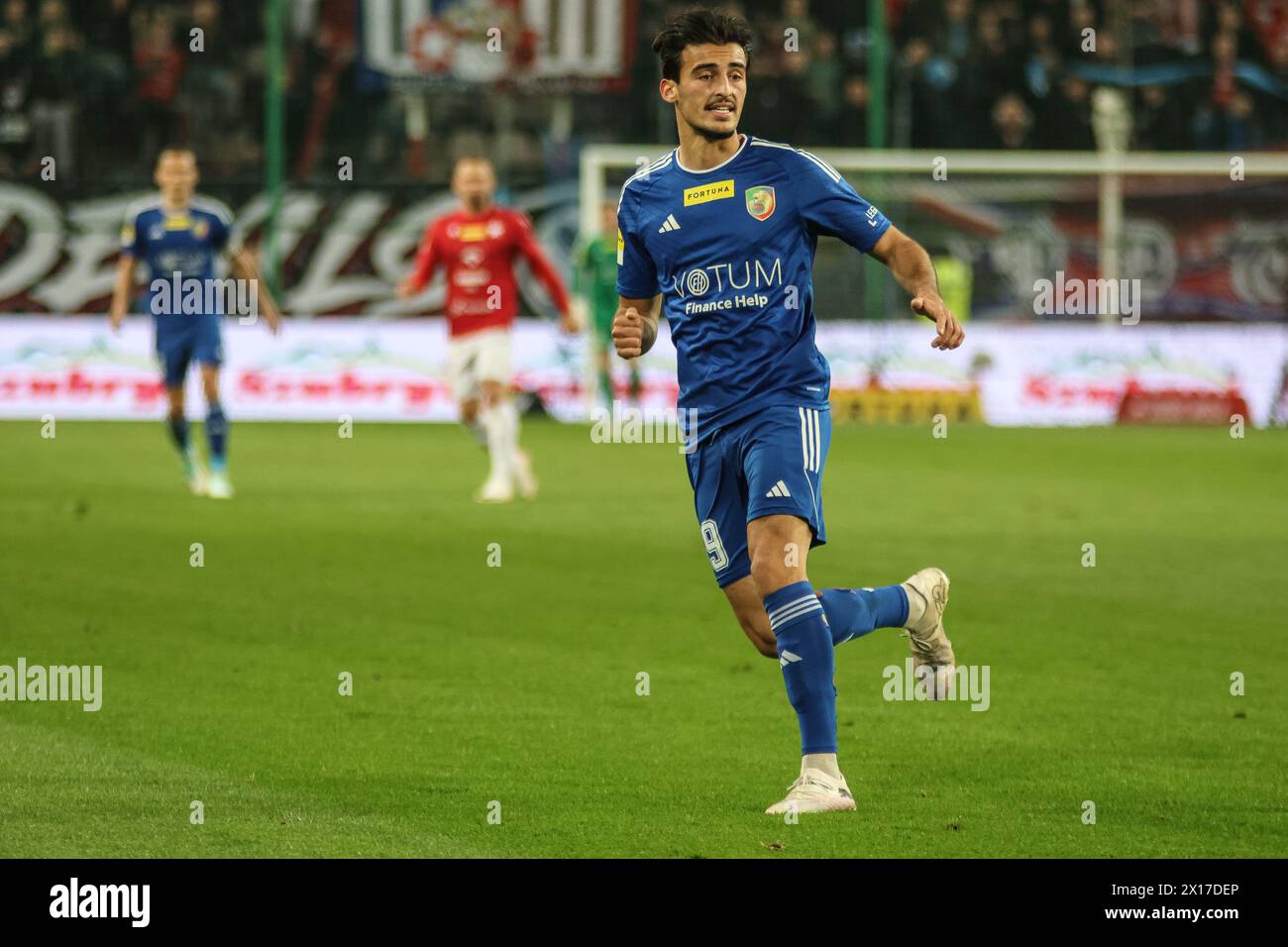 03.15.2024 Cracovie Pologne, Football Fortuna 1 Liga 2023/2024, Wisla Cracovie - Miedz Legnica op : Mehdi Lehaire Banque D'Images