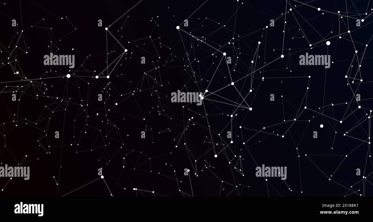 Image du traitement des données financières sur fond sombre Banque D'Images