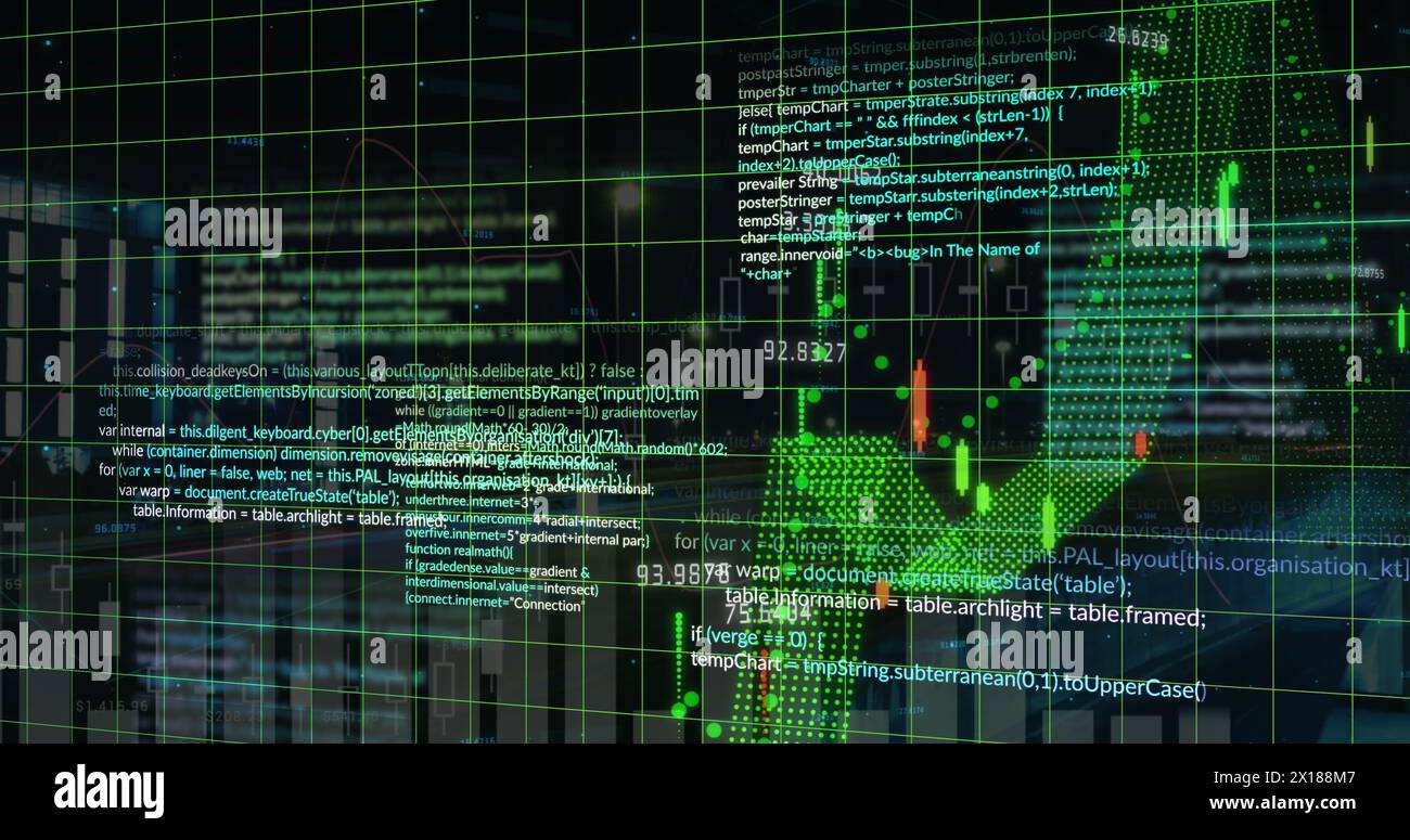 Image du traitement des données financières sur CityScape Banque D'Images