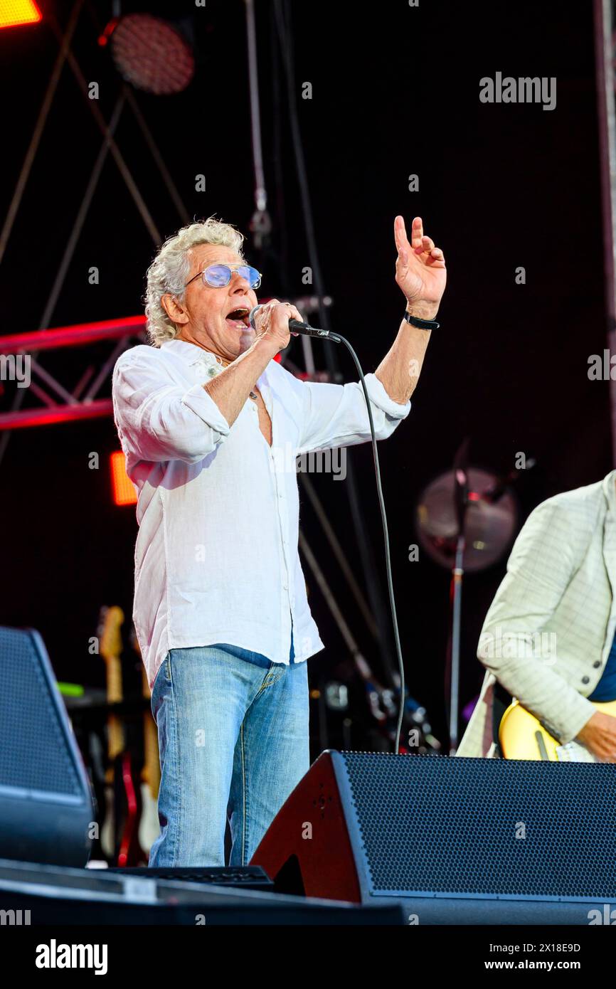 Concerts du château d'Édimbourg, The Who Roger Daltrey Banque D'Images