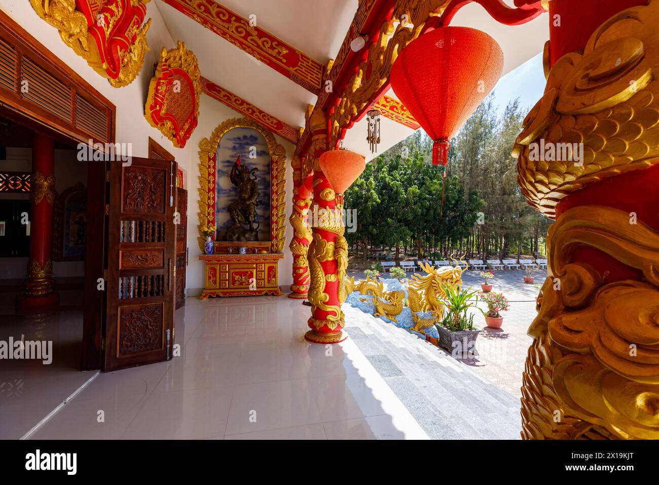 Le temple de Chua Binh Nhon à Mui ne au Vietnam Banque D'Images