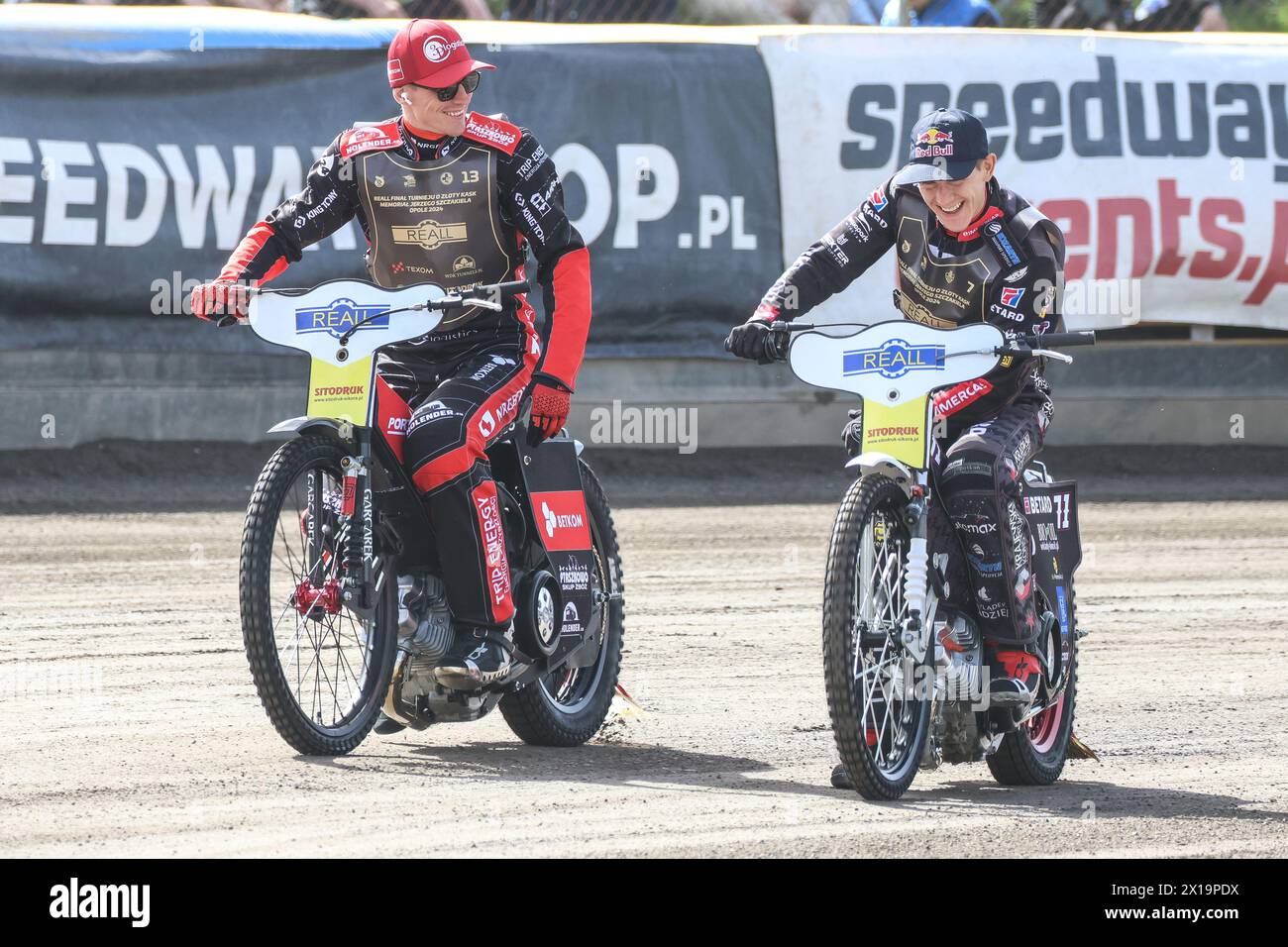 04.01.2024 Opole, Poland, Speedway (zuzel) - Golden Helmet (reall final Turnieju o Zloty Kask) op : Przemyslaw Pawlicki, Maciej Janowski Banque D'Images