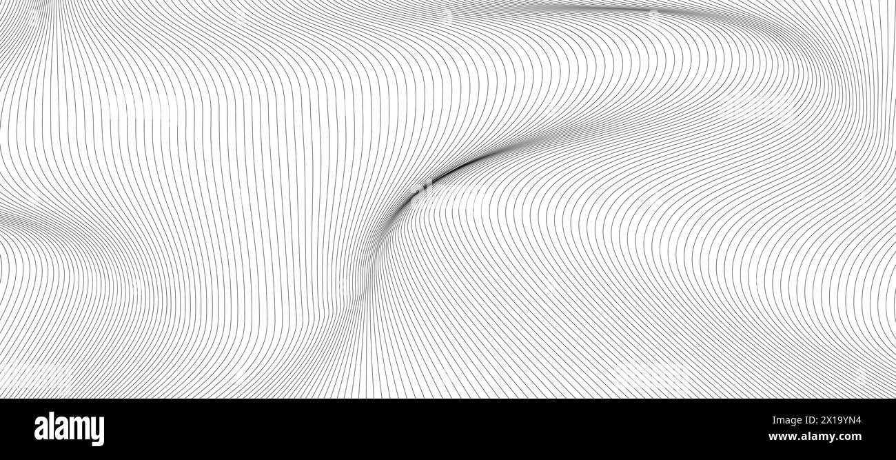 Illustration vectorielle du motif de lignes noires sur fond blanc Illustration de Vecteur