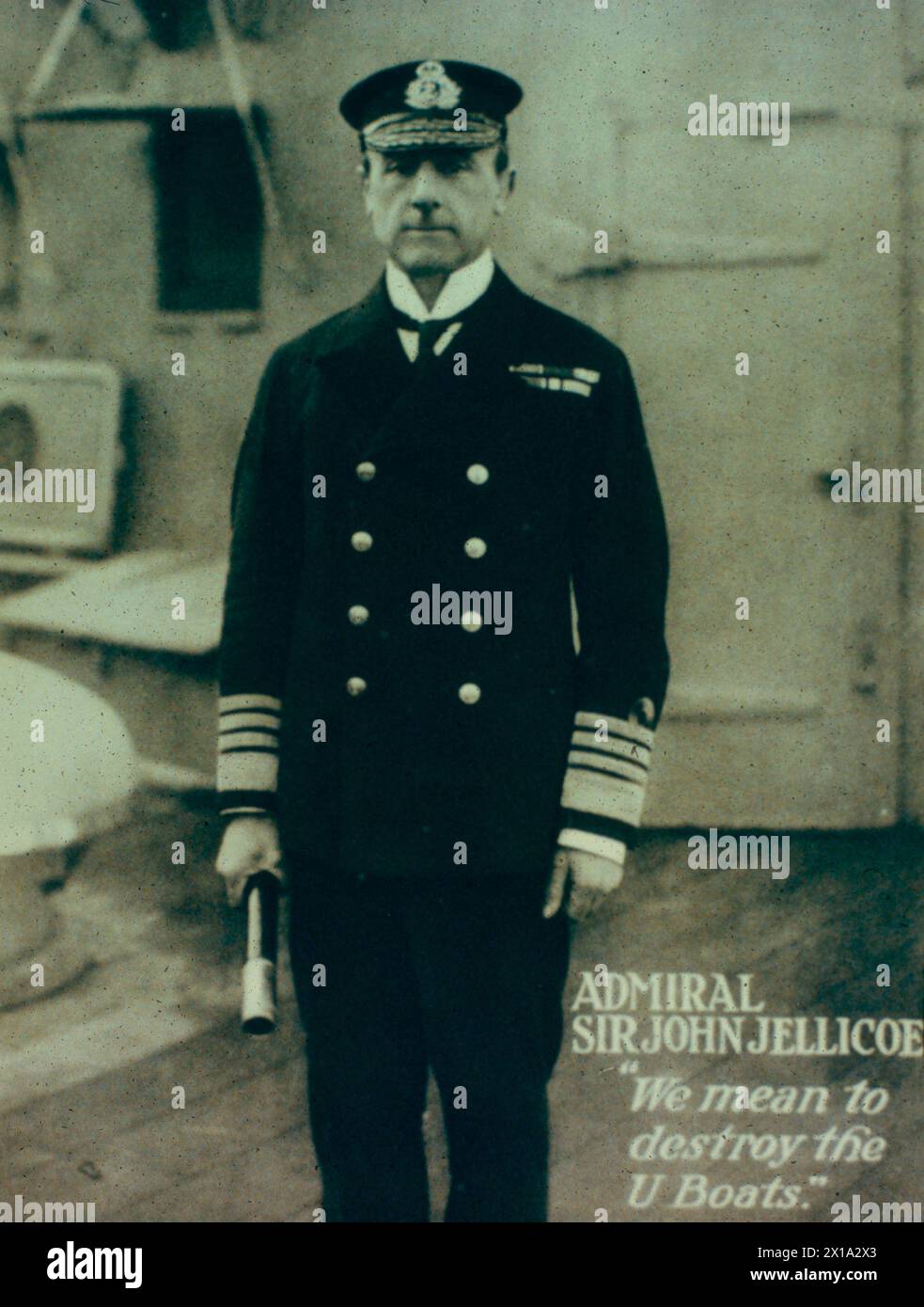 Amiral britannique Sir John Jellicoe, commandant en chef de la Grande flotte, Angleterre 1916 Banque D'Images