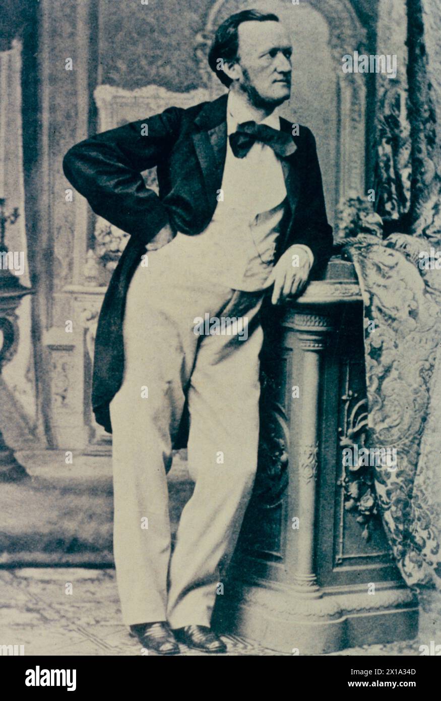 Compositeur romantique allemand Richard Wagner, années 1800 Banque D'Images