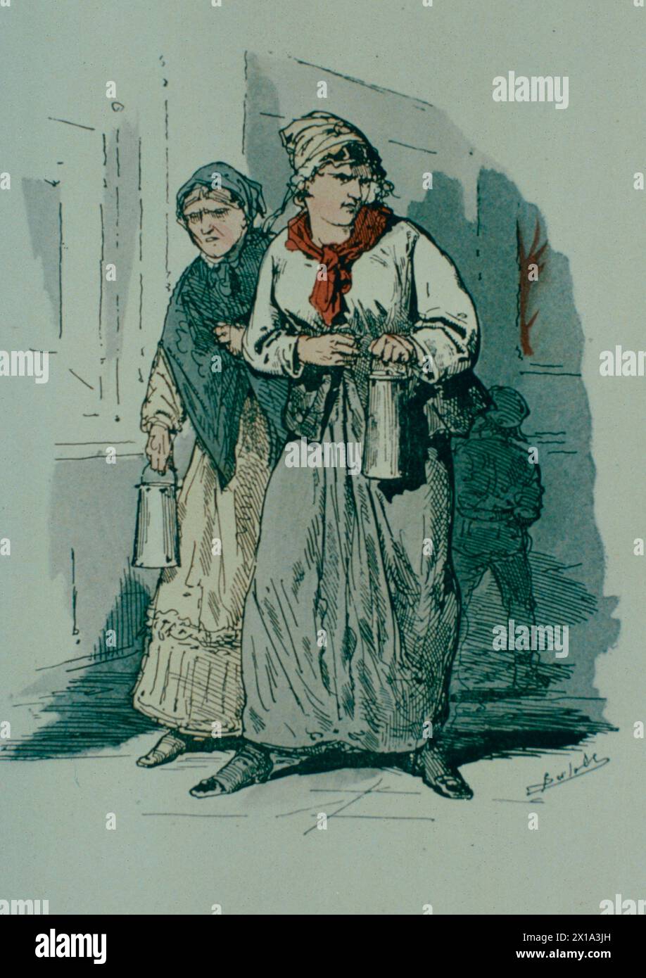 Pétrolières, femmes accusées d'avoir mis le feu à Paris pendant la commune de 1871, France Banque D'Images