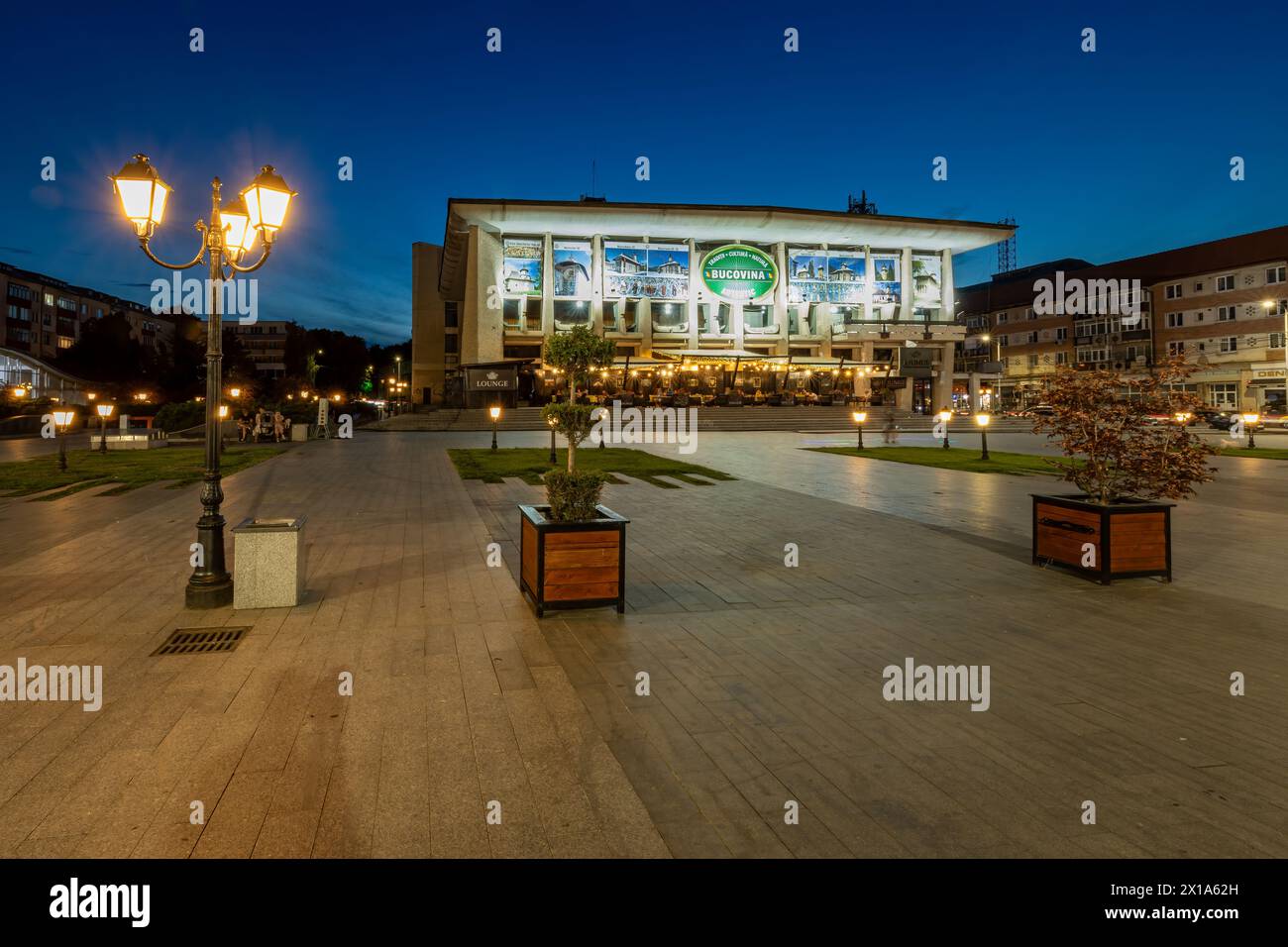 La ville de Suceava en Roumanie Banque D'Images