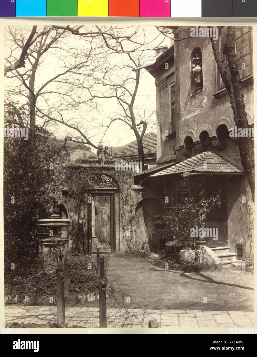 Accueil Frédéric d'Amerling, entrée de l'appartement de serviteur de la maison, dit Amerling-Schloessl (ancien château de Gumpendorf), 1860 - 18600101 PD0245 - Rechteinfo : droits gérés (RM) Banque D'Images