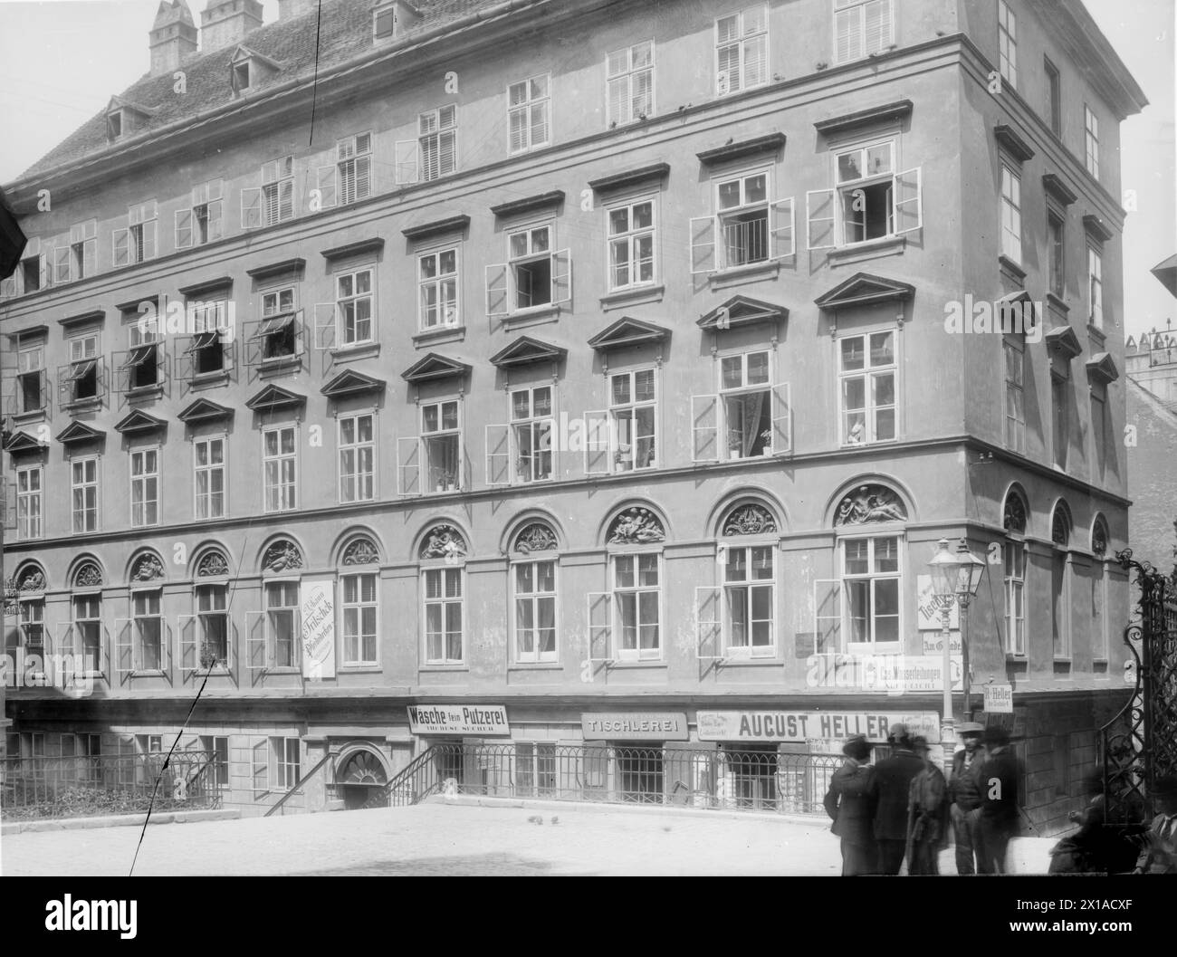 Vienne 1, am Gestade 4, vue générale depuis le portail principal de Mary am Gestade. 1901 par reconstruction remplacée, 1898 - 18980101 PD0684 - Rechteinfo : droits gérés (RM) Banque D'Images
