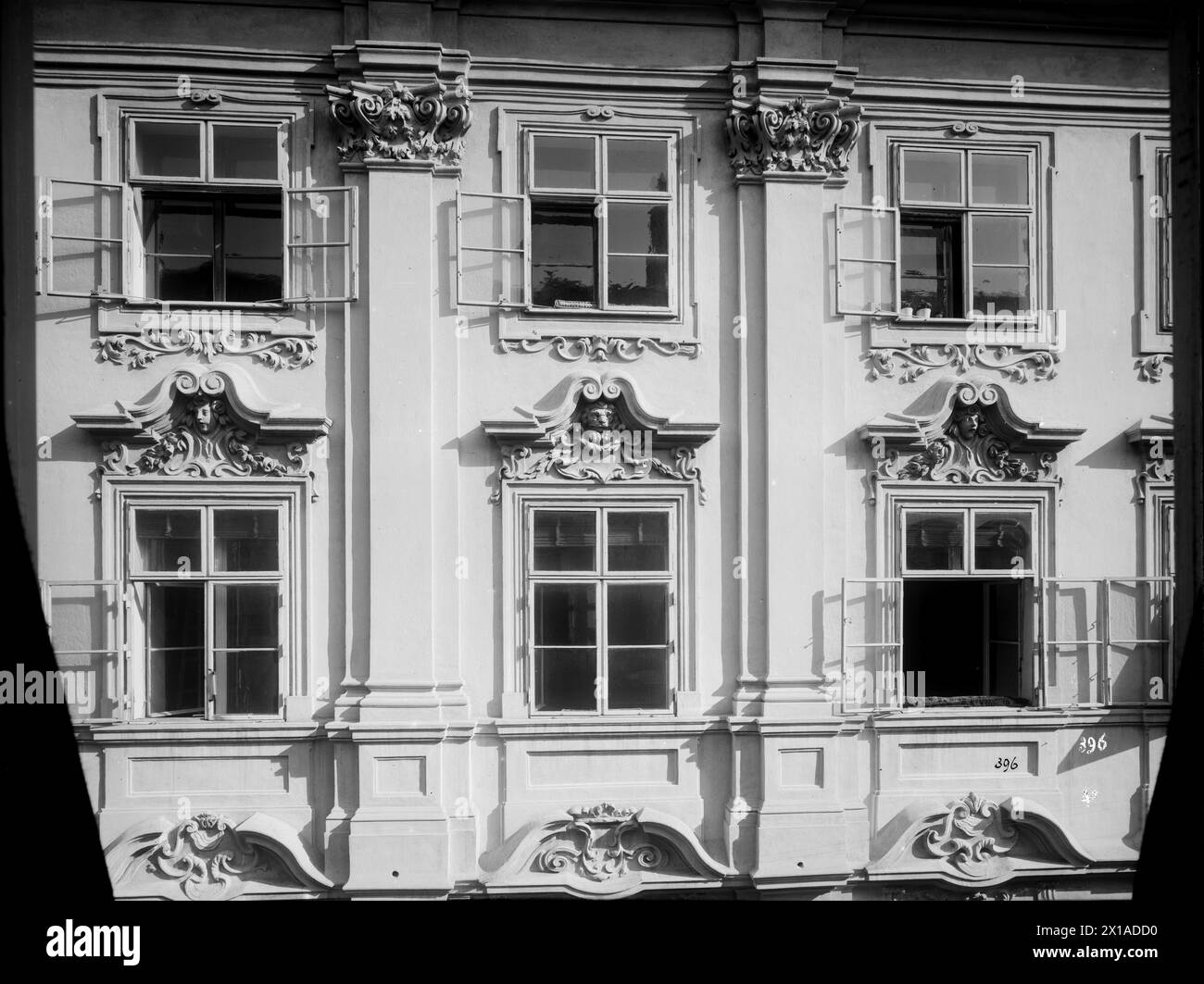 Vienne 1, Habsburgergasse (Habsburger Alley) 5, façade partielle des 3ème et 4ème étages, 1899 - 18990101 PD0556 - Rechteinfo : droits gérés (RM) Banque D'Images