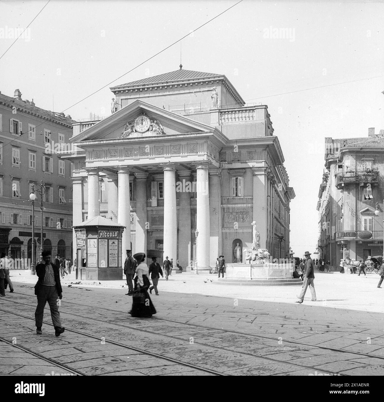 Trieste, ancienne bourse : vue légèrement à droite, 22.09.1903 - 19030922 PD0001 - Rechteinfo : droits gérés (RM) Banque D'Images