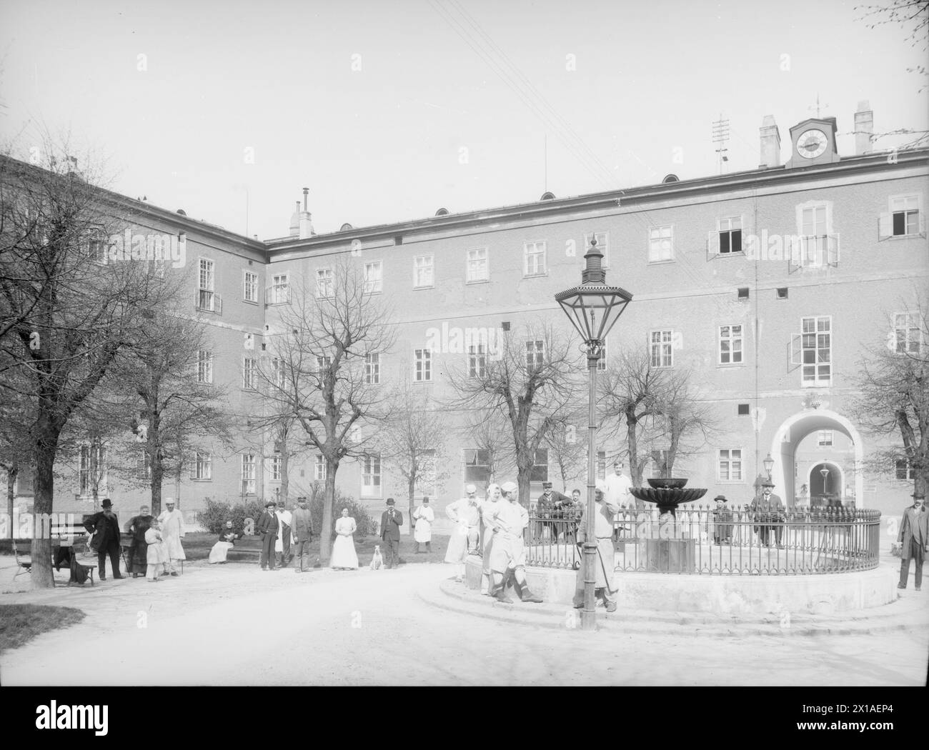Vienne 9, hôpital général, 8ème cour towardsNorth-East, 1904 - 19040101 PD1018 - Rechteinfo : droits gérés (RM) Banque D'Images